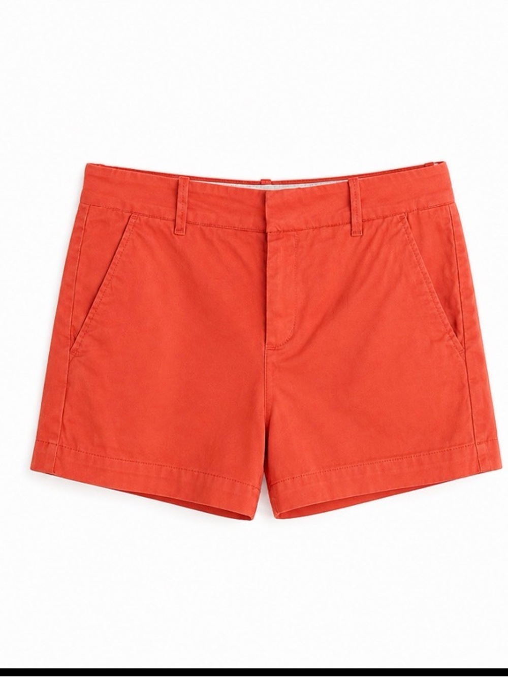 Uniqlo Rust Orange Cotton Chino Shorts - UK 12 / US 8